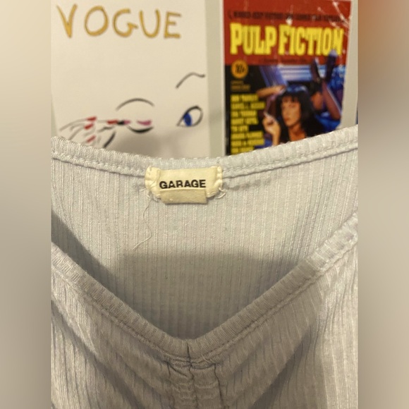 Blue Garage Crop Top - Picture 2 of 3